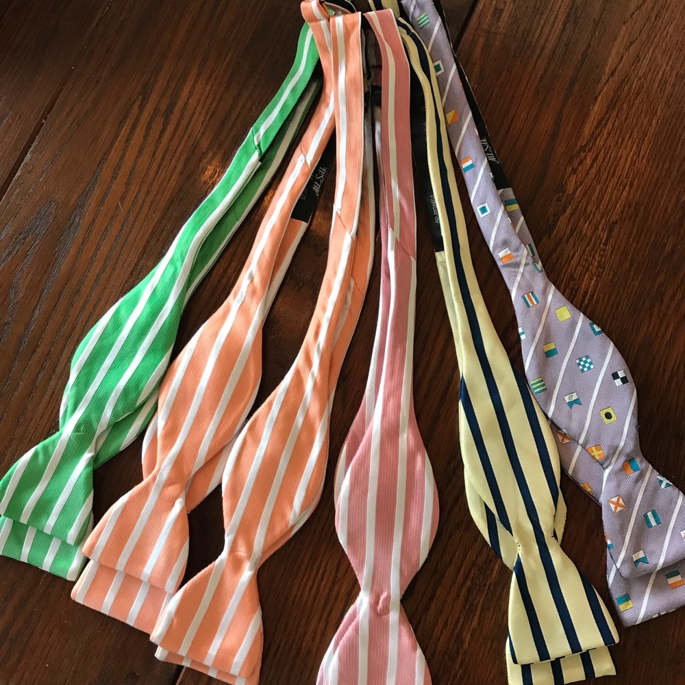 Anchored Style Silk Bow Ties - made in America